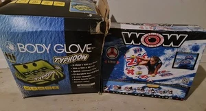water ski tube Wow Watersports 1-2 Person & Body Glove Typhoon 1-3 Seater Tube - Picture 1 of 10