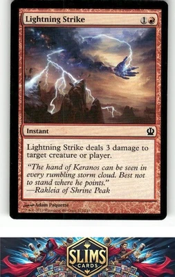 Magic the Gathering MTG Theros Lightning Strike #127 Buy 2 Get 1 - Image 1 of 2