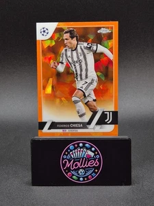 FEDERICO CHIESA 2022-23 TOPPS CHROME UCC SAPPHIRE Orange /50 Juventus  - Picture 1 of 2