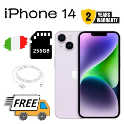 NUOVO Apple iPhone 14 - 256GB - Viola (Sbloccato) 💎Garanzia 24 MESI - Immagine 1 di 4