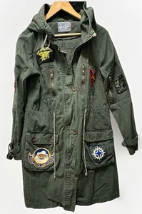 Naval Aviation Special Ops Dark Green Hooded Parka Jacket US Navy w/Rare Patches - Picture 1 of 17