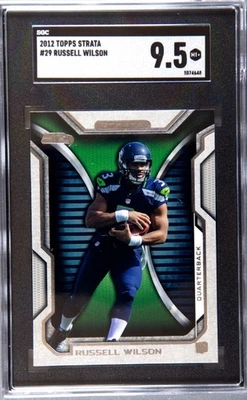 2012 Topps Strata Rookie #29 Russell Wilson SGC 9.5 MINT Seattle Seahawks - Image 1 of 2
