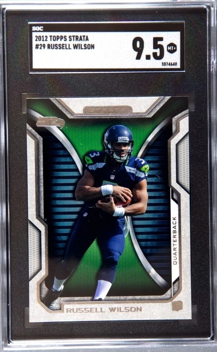 2012 Topps Strata Rookie #29 Russell Wilson SGC 9.5 MINT Seattle Seahawks - Image 1 of 2