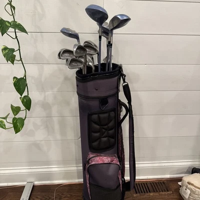 Juego completo de palos de golf para mujer ping hierros dama cobra madera bolsa pelotas putter Foto 1 de 4