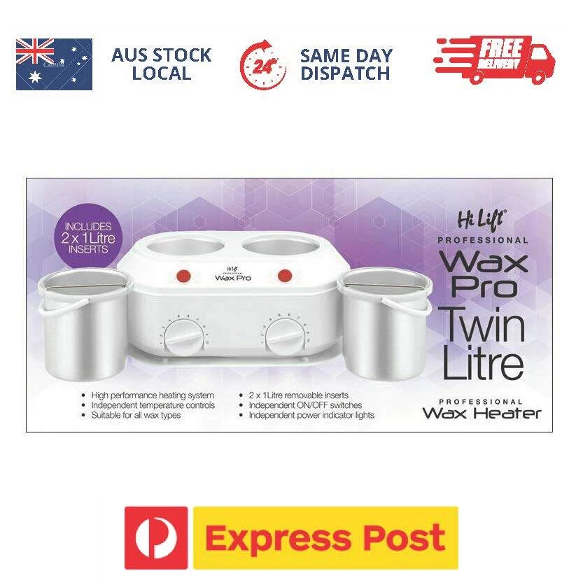Hi Lift Twin Kompact Ceramic Wax heater Double Pot 1L & 1L Australian Plug - image 1 of 3