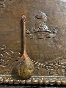 Antique Russian Hand-Painted Wooden Spoon - folk art carved spoon 19th century - Picture 1 of 6