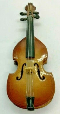 Miniature Cello 4 Inches Tall Dollhouse Replica Ornament Decoration Orchestra - Image 1 of 4