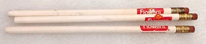 3 Vtg Flowers Bread Bakeries Pencils Baking Promo 1980s NOS New Minor Blems - Picture 1 of 4