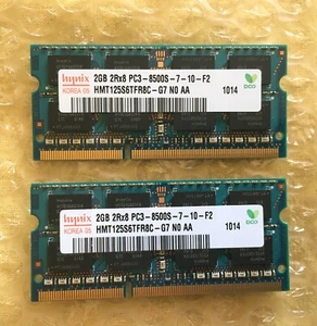 Kit 4gb RAM PC3-8500s Hynix  - Foto 1 di 2