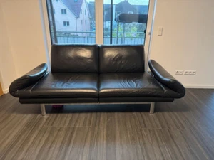 Multifunktions Design Sofa QUINN von Ewald Schillig - Leder schwarz - Bild 1 von 3