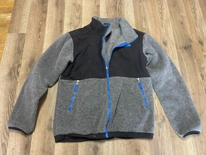 The North Face Sweatshirt, Youth Boy's Size Large, Gray, Full Zip, Fleece - Picture 1 of 12