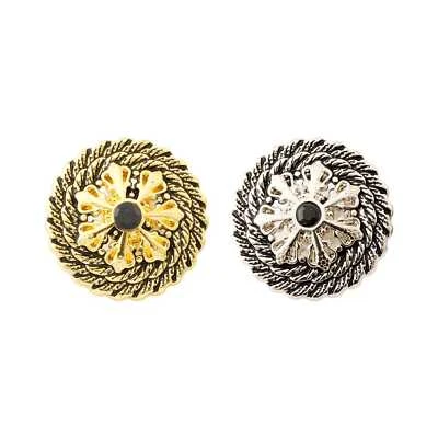 5pcs Flower Decor Buttons Vintage Style for Clothing Crafts Sewing DIY 18-23mm - Image 1 of 4