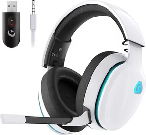 2.4Ghz Wireless Gaming Headset for PC, PS4, PS5, Mac, Nintendo Switch, Bluetooth - Picture 1 of 19