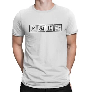 Father Science T-Shirt Father's Day Funny Gift Idea Top Rshirt Periodic Table - Picture 1 of 2