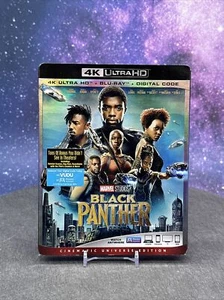 Black Panther (4K Ultra HD+Blu-ray+Digital Code, 2018) NEW w/ Slipcover - Picture 1 of 3