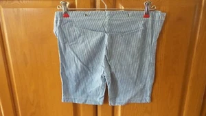 Antique Boys' SHORTS, KNICKERS Cadet Blue & White Stripe, 28" Waist, 13-1/2" L - Picture 1 of 5