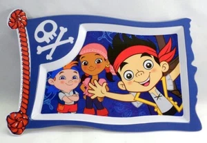DISNEY JAKE AND THE NEVERLAND PIRATES KIDS MELAMINE PLATE, WIDTH 9" NEW BPA FREE - Picture 1 of 1