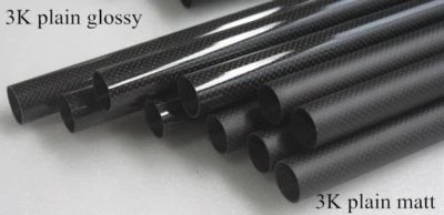 7mm x 5mm x 6mm x 500mm 3K Roll Wrapped Carbon Fiber Tube / Tubing / pipe  - Image 1 of 4