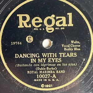 10 Zoll 78 1/min - Royal Marimba Band/Buddy blau-tanzend mit Tränen in meinen Augen/10027 - Bild 1 von 4