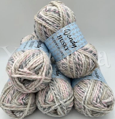 Wendy Husky Super Chunky Knitting Crochet Yarn Wool - 5x100g Balls - 5686