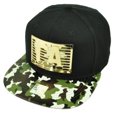 CA California Metal Emblema Oro Estado Camuflaje Billete Plano Gorra Negro Cali  Foto 1 de 2