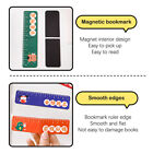 Cartoon Kawaii Christmas Magnet Ruler Foldable Creative Magnetic Bookmar: