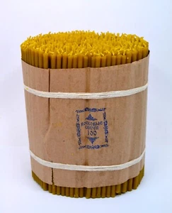 50pcs 19cm Candles Beeswax 100% свечи восковые церковные освящены 19 см - Picture 1 of 1