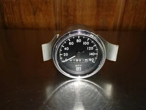 Vintage Stewart Warner 160 MPH Speedometer Gauge 3-3/8" Street Rat Rod - Picture 1 of 4