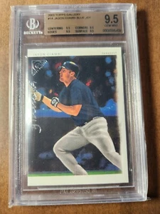 2003 Topps Gallery Variation Blue JSY # 1A Jason Giambi BGS 9.5 Gem Mint Pop 1 - Picture 1 of 2