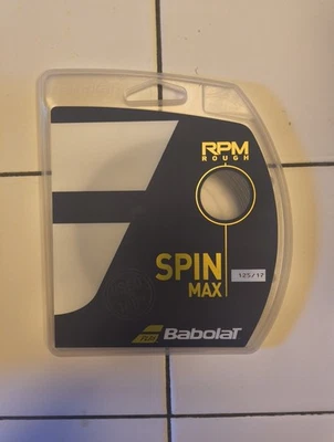 Babolat RPM Rough Spin Max 125/17g Dark Gray 40' Monofilament Tennis String