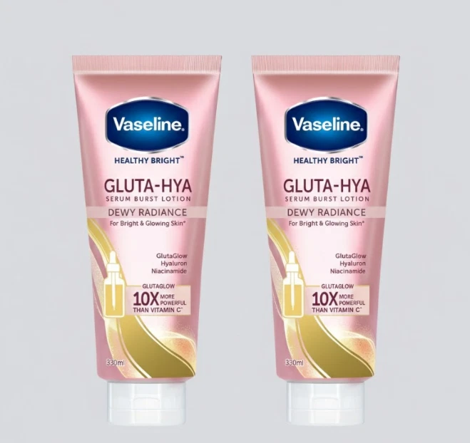 2X Vaseline Gluta-Hya Dewy Radiance Serum in Lotion 330ml NEW STOCK