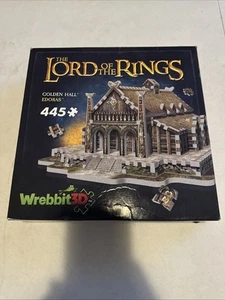 Opened Wrebbit The Lord of the Rings - Golden Hall - Edoras 3D Puzzle: 445 Pcs - Picture 1 of 3