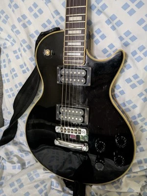 1984 Samick Les Paul Custom Guitar With Case - Image 1 of 4