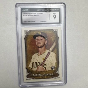 2024 Topps Allen & Ginter - Jackson Merrill #275 (RC) CGC 9 MINT - Picture 1 of 2