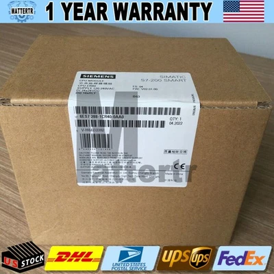 New Siemens 6ES7288-1CR40-0AA0 6ES72881CR400AA0 SIMATIC S7-200 SMART CPU CR40 - Image 1 of 2
