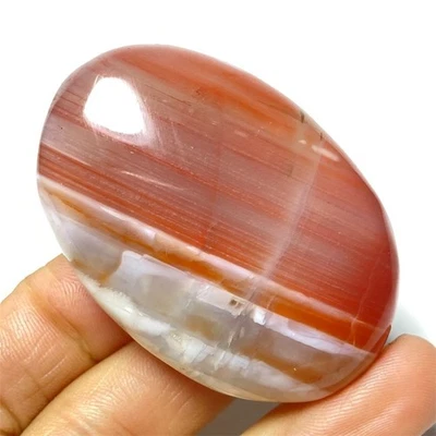 Piedra de palma Reiki cristal ágata flor copo de nieve rojo natural 62 g curación R94 Foto 1 de 4