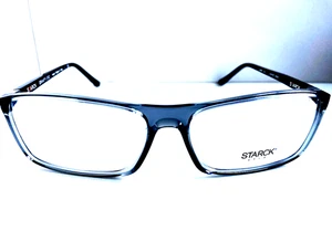 STARCK Eyes SH 3031 0003 60mm Clear Gray Men’s Eyeglasses Frame Italy - Picture 1 of 5