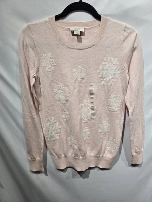 Nuevo sin etiquetas Pullover Ann Taylor Loft Patrón Copo de Nieve Talla XXS 100% Algodón Busto 30 NH 23 Foto 1 de 4