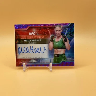 Molly McCann 2025 Topps Chrome UFC Signatures On Card Auto /10 - Image 1 of 2