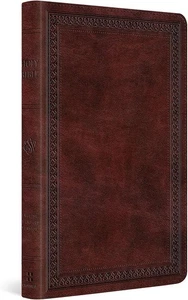 ESV Thinline Bible, Red Letter (TruTone, Mahogany, Border Design): Holy... - Picture 1 of 5