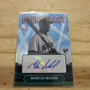 2023 Topps Big League - Opening Act Autographs Marcus Wilson #OAA-WIL Blue Foil - Picture 1 of 4