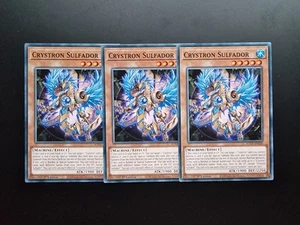 Crystron Sulfador 1st Edition Common SUDA-EN020 Yu-Gi-Oh Card PLAYSET  - Picture 1 of 1