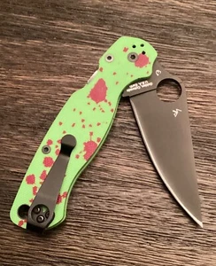 Spyderco Paramilitary 2 Knife C81GPBK2 Black Plain Edge S45VN Blade G-10 deep - Picture 1 of 10