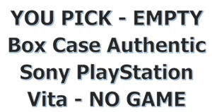 YOU PICK - EMPTY Box Case Authentic Sony PlayStation Vita - NO GAME - Picture 1 of 142