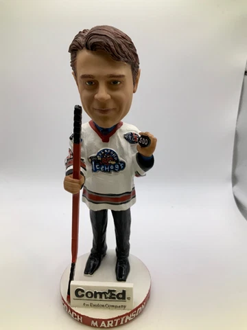 Rare Rockford Icehogs COACH MARTINSON Bobblehead 500th Win Cover