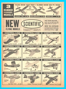 1964 Modellino scientifico aereo stampa pubblicità giocattoli hobby Cessna Piper Cub Hellcat - Foto 1 di 3
