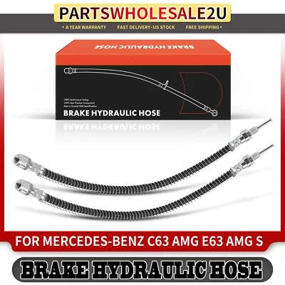 2x Manguera hidráulica de freno trasero conductor y pasajero para Mercedes-Benz C63 AMG 15-19 Foto 1 de 4