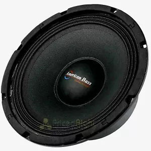 American Bass SQ-8B 8" Midrange Speaker 350 Watts Max 8 Ohms Car Audio - Picture 1 of 4