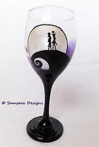 Nightmare Before Christmas Halloween vino gin bicchiere birra Burton zucca re - Foto 1 di 17