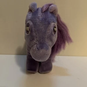 My Little Pony Softies Purple Blossom Plush 1980s Vintage Hasbro 10” Stars - Picture 1 of 9